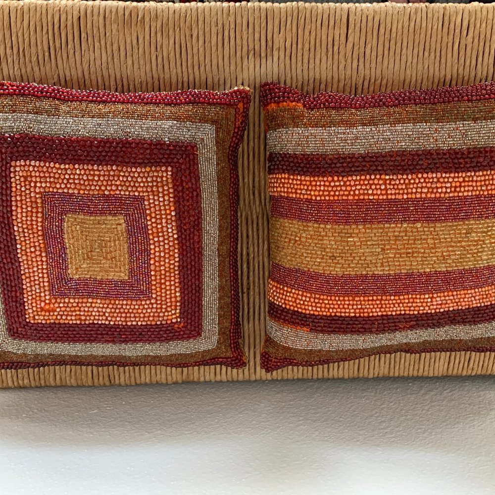 Accent beaded pillows